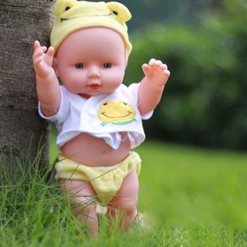 BDream Játék baba,  sárga ruhában