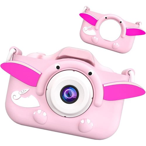 Digitális kamera gyerekeknek (rózsaszín, elefántos)