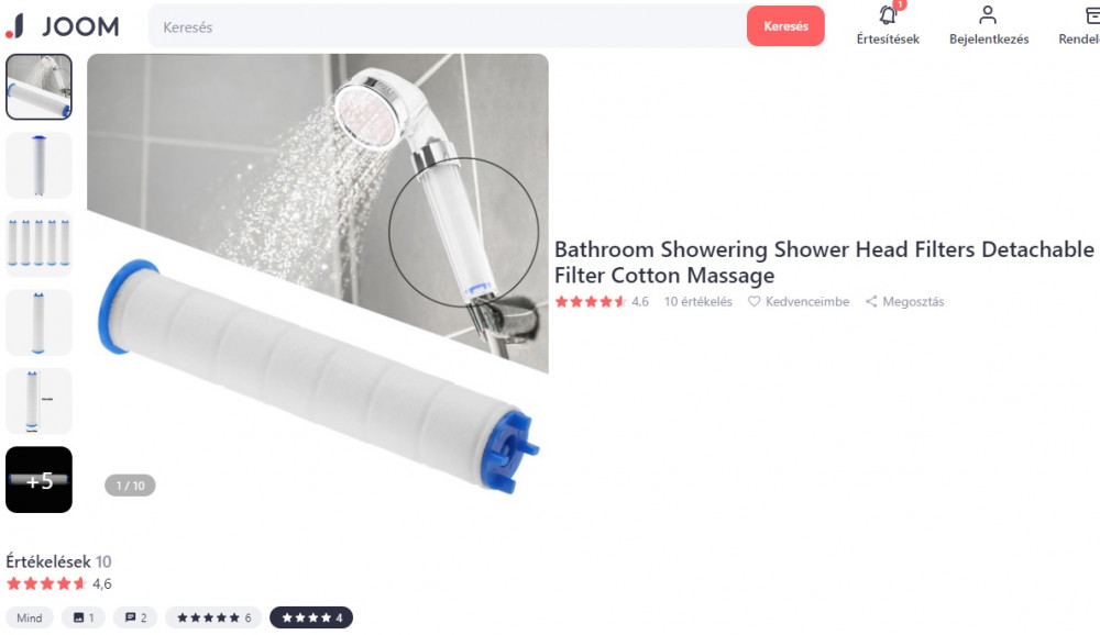 BLux Cserélhető zuhanyfilter